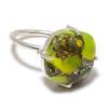 Copper Green Turquoise Gemstone 925 Sterling Silver Jewelry Ring Size Adj. GK-6066