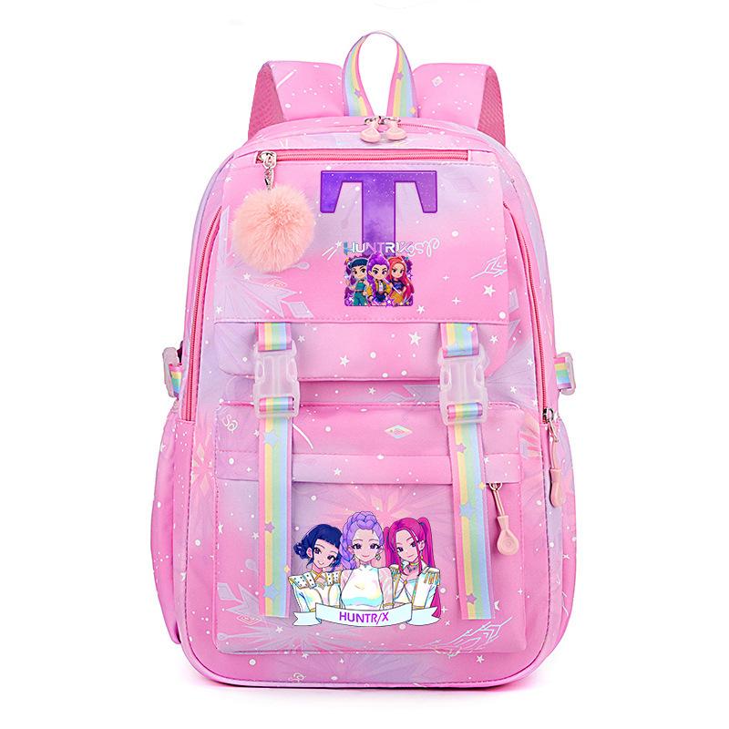 Kpop Demonunter Kids Backpack College Wind Large Capacity Student School Bag