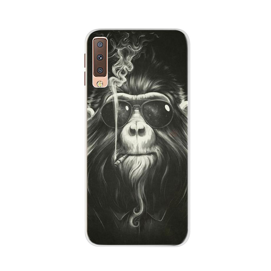 for Samsung A7 2018 Case Soft Silicone Back Cover Cute Cartoon Phone Case For Samsung Galaxy A7 A 7 2018 A750 A750f Case Bumper