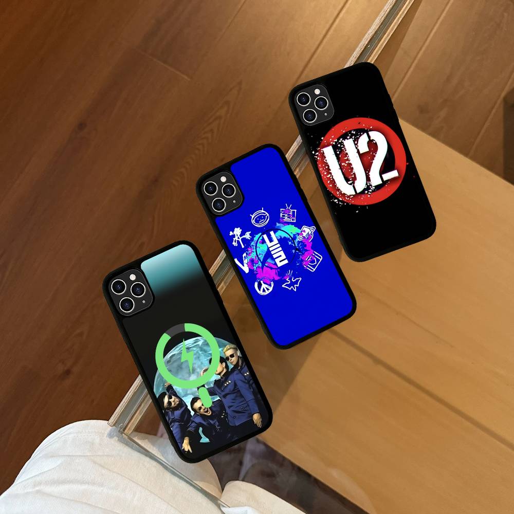 1pc Famous U-U2 Rock Band For Magsafe Magnetic Phone Case For IPhone 17 16 Pro Max 15 Plus 14 13 12 11 Cover