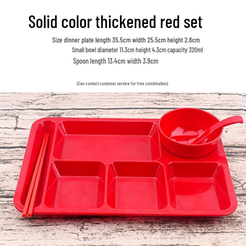 

Ru Han Multi-Compartment Melamine Meal Plate