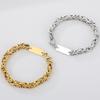 6MM Link Chain Bracelet Necklace Set for Man Waterproof Gold Color 50CM Long Stainless Steel Men's Necklace & Bracelets Jewelry