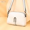 Summer leather women's bags new trendy fashion lychee pattern shoulder messenger bag first layer cowhide mobile phone bag