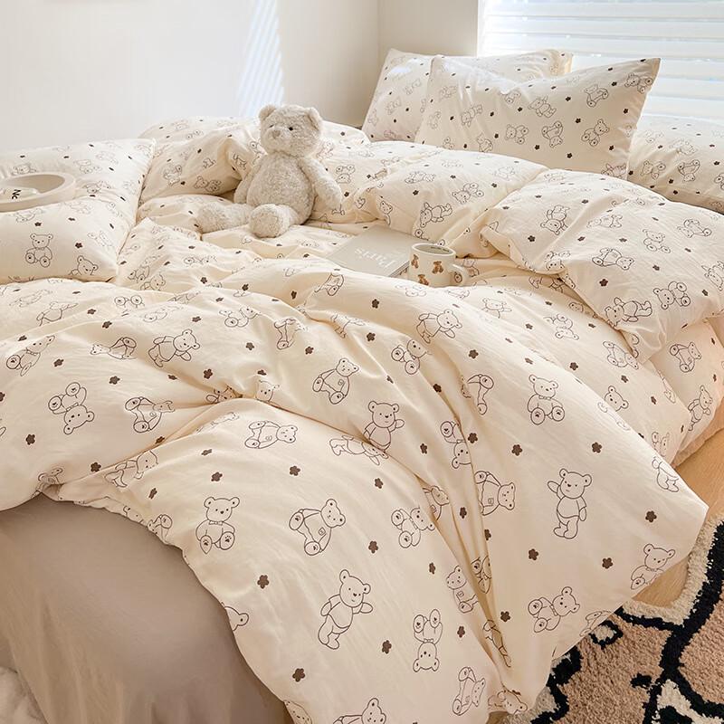 LISM Little Bear Dean 2.0 Cartoon 4-Piece Bedding Set