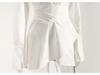 Retro Irregular Waist-Cinched Loose Shirt Dress – Niche European & American Design