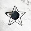 Iron Candlestick Christmas Decoration Candle Holder with Moon Star Designs Metal Tealight Candle Stand for Centerpieces