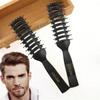 Black Ribs Hairbrush Salon Hairdressing Hair Care Styling Tool Barber Comb
