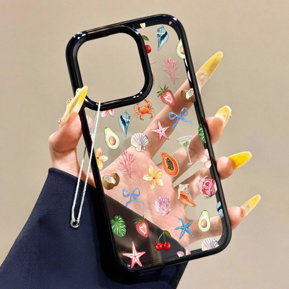 Acrylic Phone Case for iPhone 11 12 13 14 Pro 12 14 16 Pro Max for Samsung A16 A36 A56 S24 FE High-quality Painted Anti-fall Mobile Phone Case
