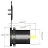 Double PD45W Fast Charging Car Charger Socket with LED Light Waterproof USB QC3.0 Charger Adapter for 12V/24V Car Boat
