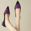 Fashion Temperament, Fashion and Versatile Single Shoes Summer Soft Sole Pointed Toe Low Heel Shallow Mouth Women's Shoes