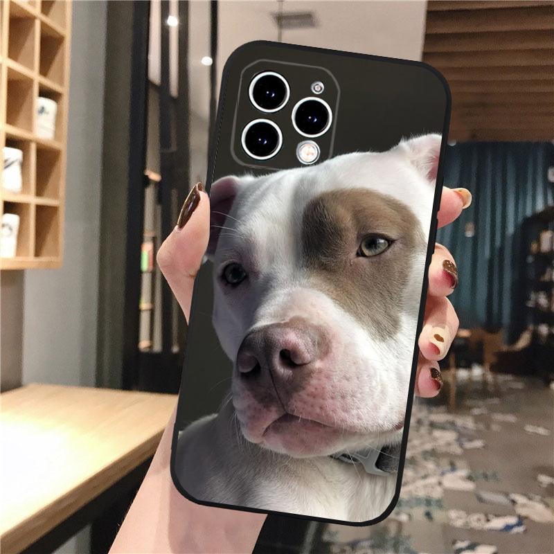 Phone Case Carcasa Funda For iPhone 17 Pro Max 17 Air 16 15 14 13 Pro Max 15 16 Pro 15Plus Pitbull Terrier Dog