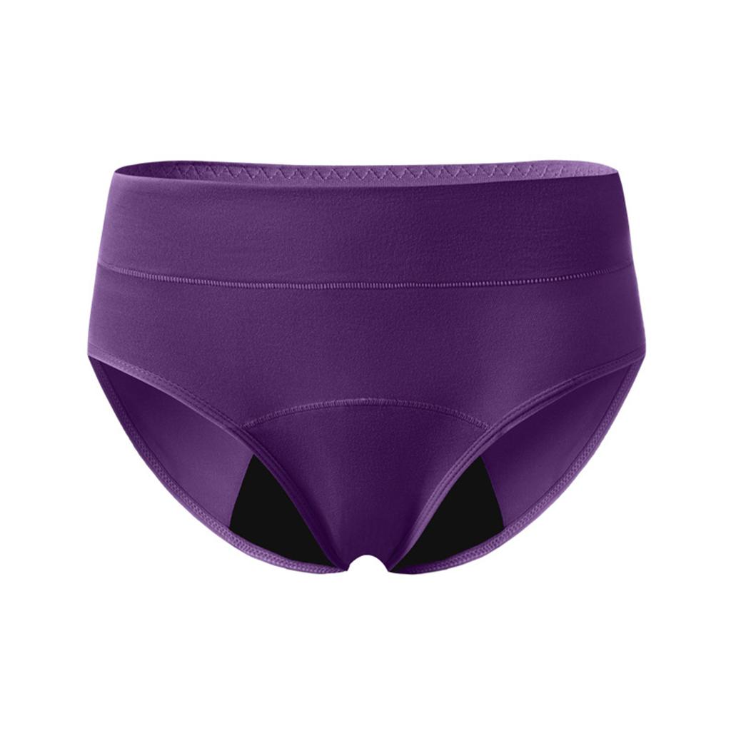 Women’s Breathable Mid Waist Period Underwear Leakproof Reusable Absorbent Briefs for Menstrual Protection Comfort Fit