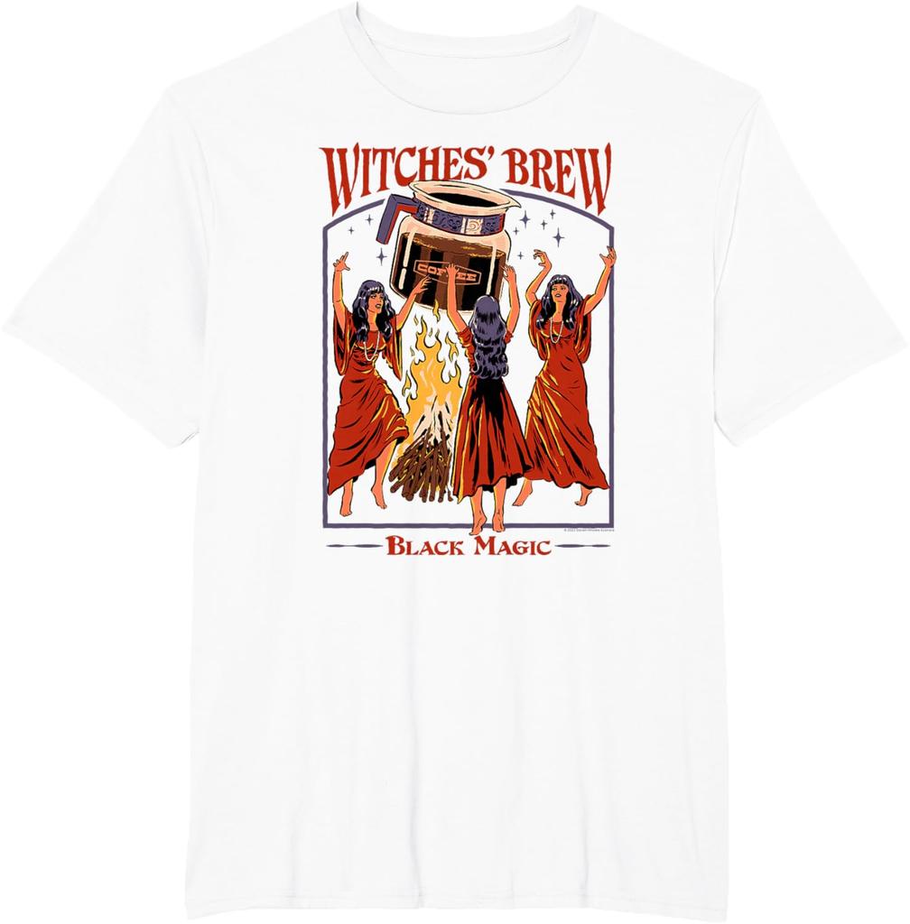 Witches Brew Magic Coffee Retro Dark Humor TShirt New SpringSummer Arrivals Regular Fit Casual