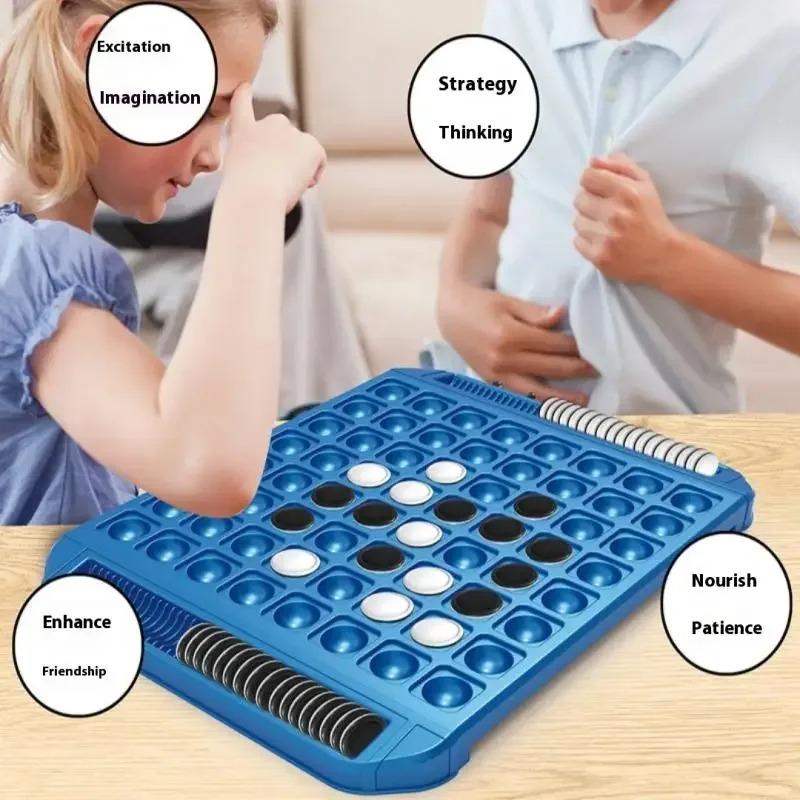 1 Set 2 Player Family Fun Educational Toys Parent-Child Interactive Kid Overturn Chess Touch Flip Reversi Strategy Board Game Party Game