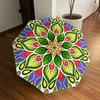 1pc Mandala Art Automatic Umbrella Durable Iron Frame & Plastic Handle, Gift for Men & Women, Sturdy Construction yy250905169
