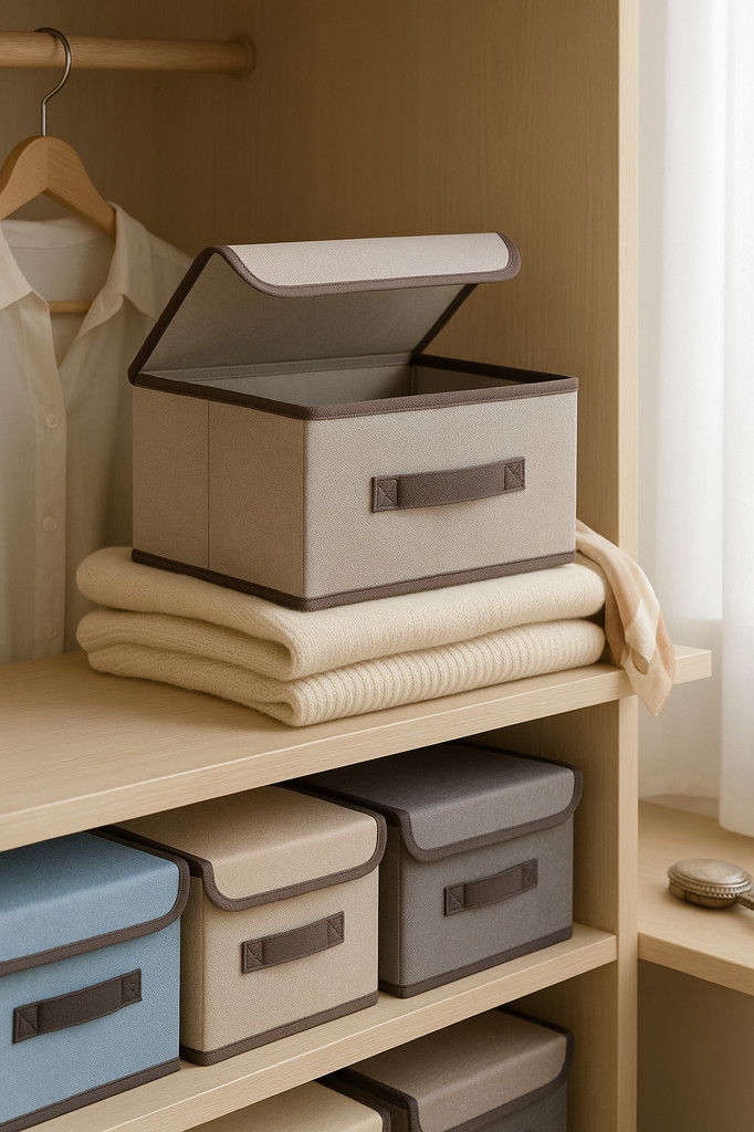 Large Capacity Dust-proof Clothes Box Non-woven Fabric Anti-deform Clothing Organizer Box for Home