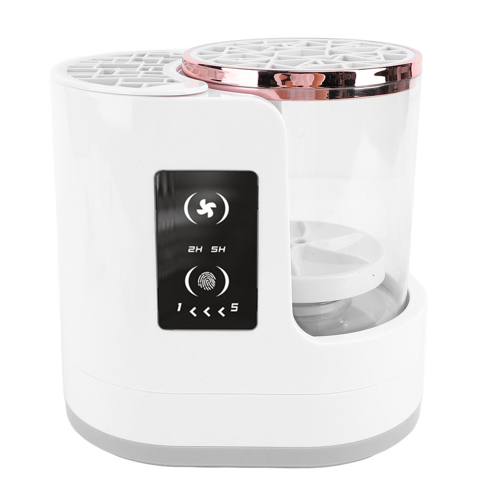 USB Electric Makeup Brush Cleaner Clear View 850RPM 2H 5H Timer Detachable Makeup Brush Cleaner Dryer Machine