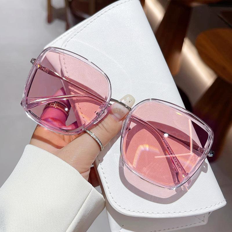 Luxury Square Sunglasses Men Women Unisex Brand Designer Gradient Oversize Sun Glasses Popular Outdoor Travel Driving Goggles