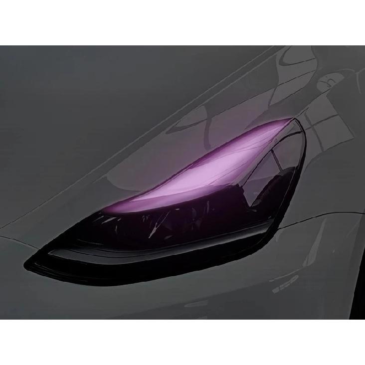 For Tesla Model3/Y Car Headlight Color-changing Film Daytime Running Lights Light Color-changing Film Car Sticker Modification