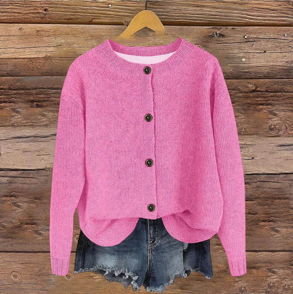 Women's Vintage Knit Button Cardigan Jacket