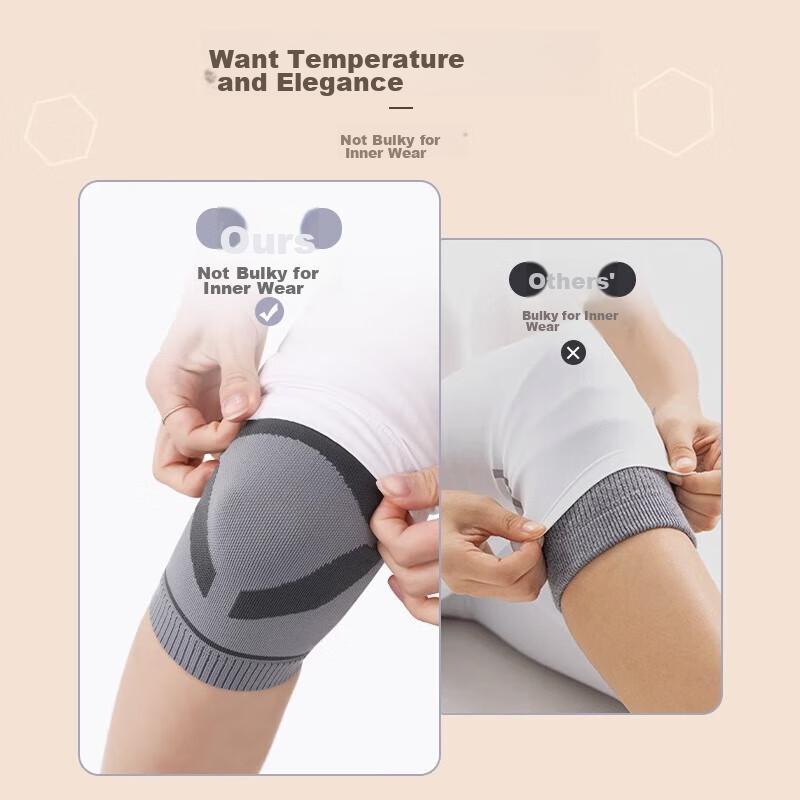 Li-Ning Knee Brace for Warmth In Autumn And Winter, for Men And Women, Arthritis, Cold Legs, Meniscus Injury, Non-Slip Leg Guard, Knee Protector