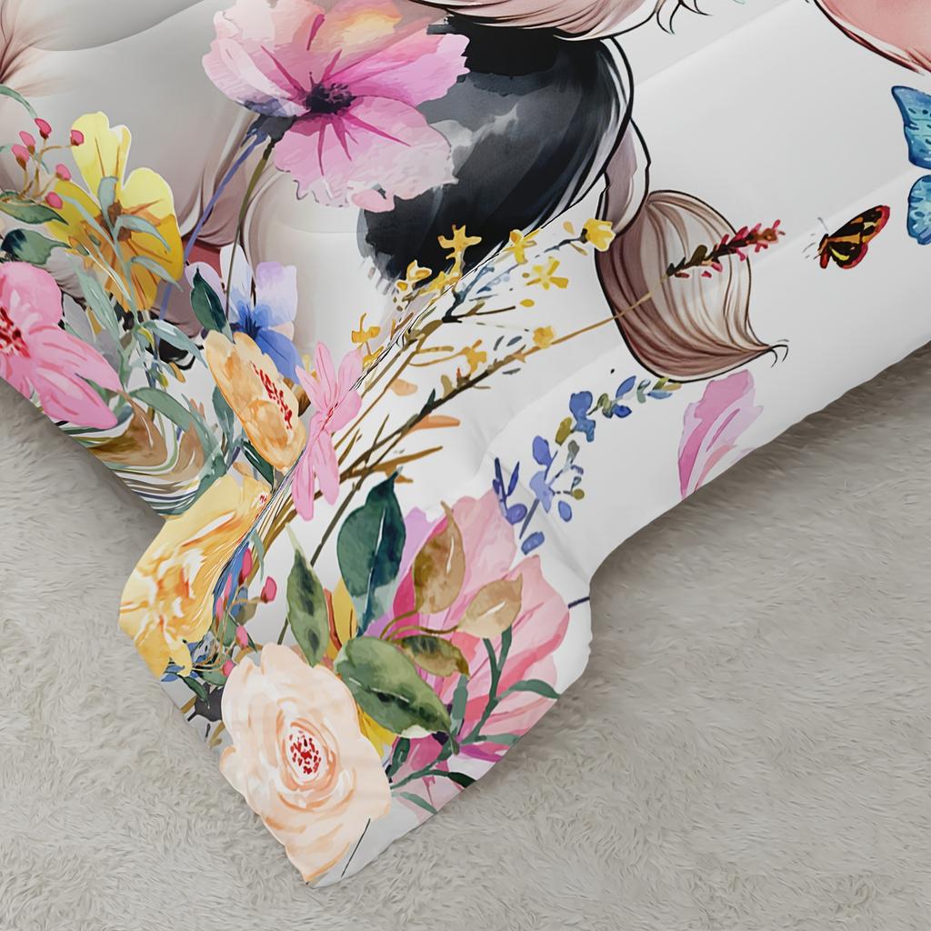 Harvest Season Bedding Set 3D Printed Anime Cattle Duvet Cover Set Single Twin Double Size Bedroom Decor Duvet Cover Set Home