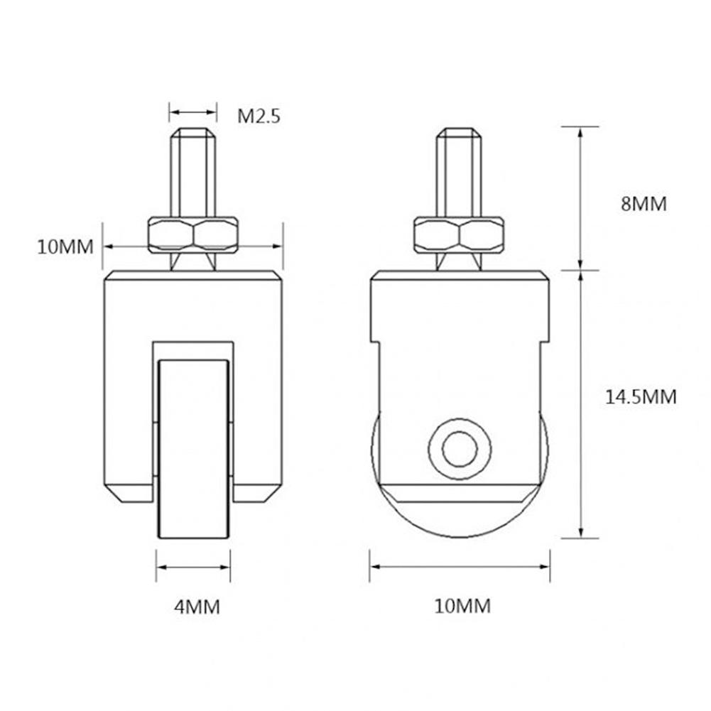 Indicator Point Roller Stainless Steel Tip 1 Pcs Contacting