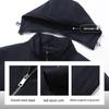 Langdeng Men's Lightweight Breathable Detachable Hooded Jacket
