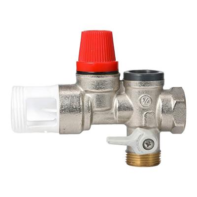 For Water Heater Brass Safety Valve DN20 with Automatic Pressure Relief Way Valve Design for System Protection