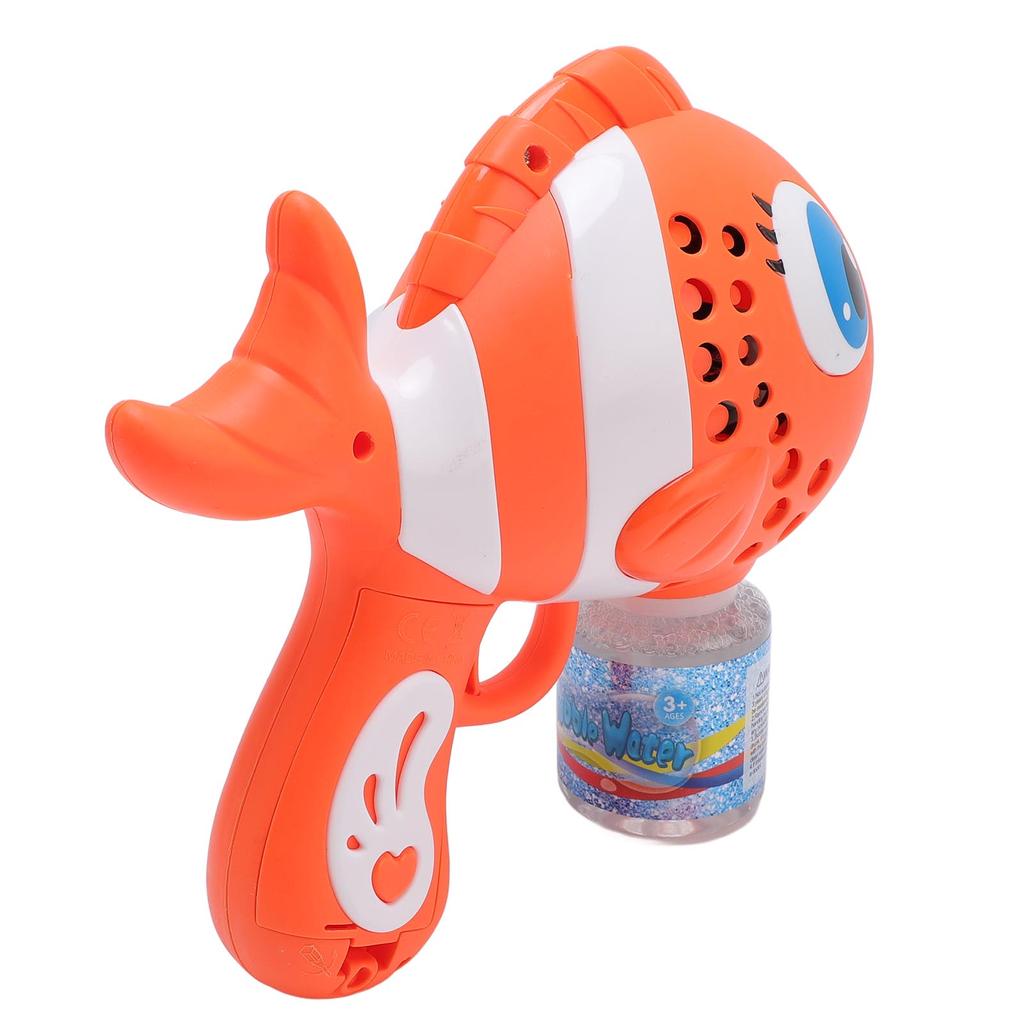 Handlicher Seifenblasenmacher Fischförmig Automatisch Auslaufsicher Seifenblasen-Pustemaschine für Kinder