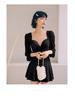 2024 Sweet Pure-Style Slimming Long-Sleeve Underwire One-Piece Swimsuit for Women