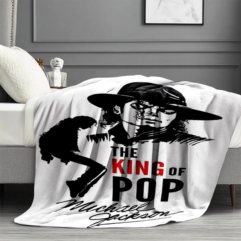 Coperta Stampata Michael Jackson - Morbida e Confortevole, per Camera da Letto, Viaggio, Divano, Decorazione Casa - Regalo di Compleanno Natale per Amico