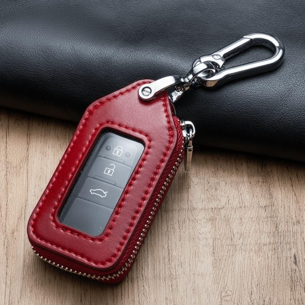 PU Leather Key Protection Case Durable Key Bag Case Fashion Car Key Holder Daily Carry