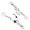 Sweet Star Pin Bowknot Keychain Pendant Lovely Hangings Decorations Keyring Charm for Purse Bag Backpack Handbag