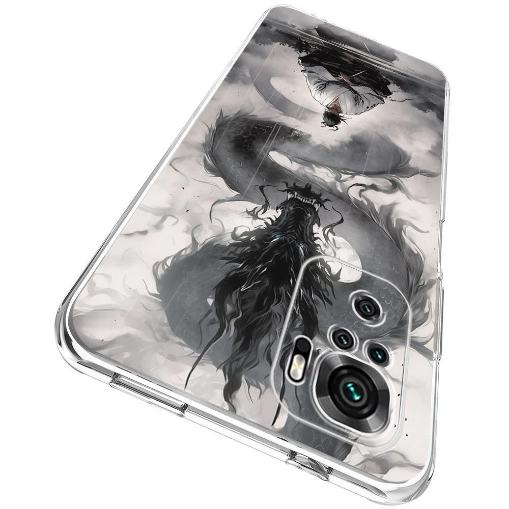 Japanese Bushido Samurai Phone Case For Xiaomi Redmi Note 14 13 12 4G 9 8 10 11 Pro Plus 5G 14C 13C 12C 10C 9C 9A Clear Cover