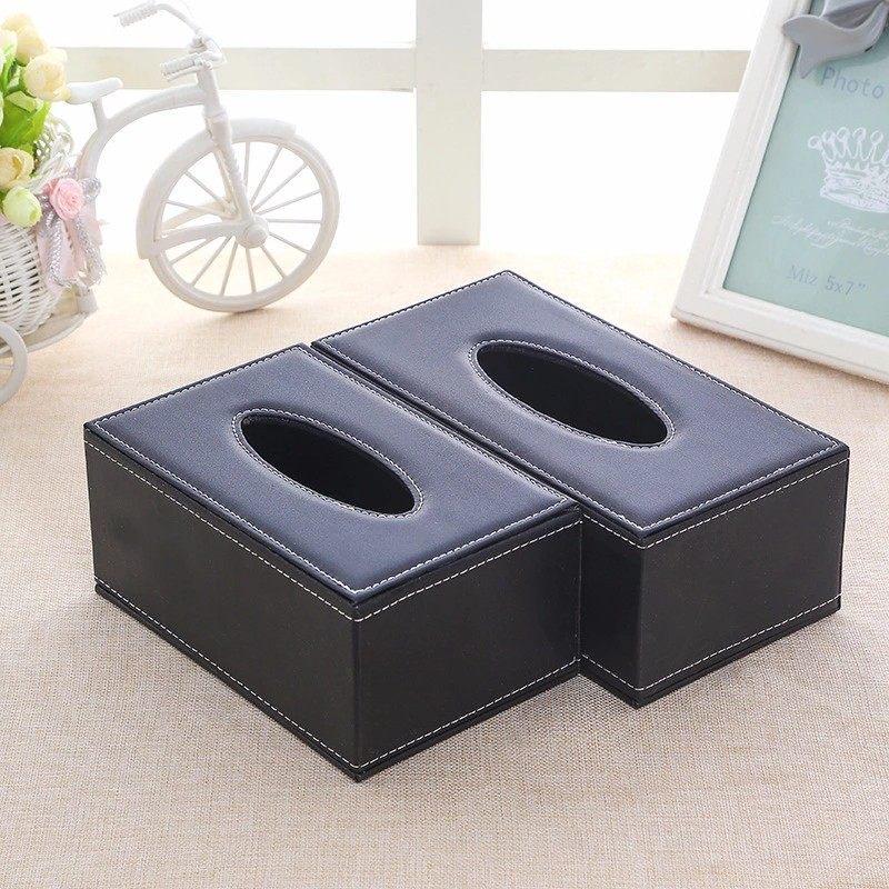LIEI European Leather Tissue Box