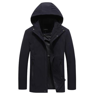 Herrenmode für mittleres Alter Übergröße Jacke Elastische Kapuze Lässiges Oberteil Frühling und Herbst Herrenjacke Dünn