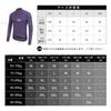 [Santic] Men's Long-Sleeve Fleece-Lined Cycling Jersey, Autumn/Winter Road Bike Jersey, Cycling Jersey, Windproof, Elastic, Purple, Size L