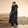 Gaofang Black Gold Kids Long Goose Down Winter Jacket