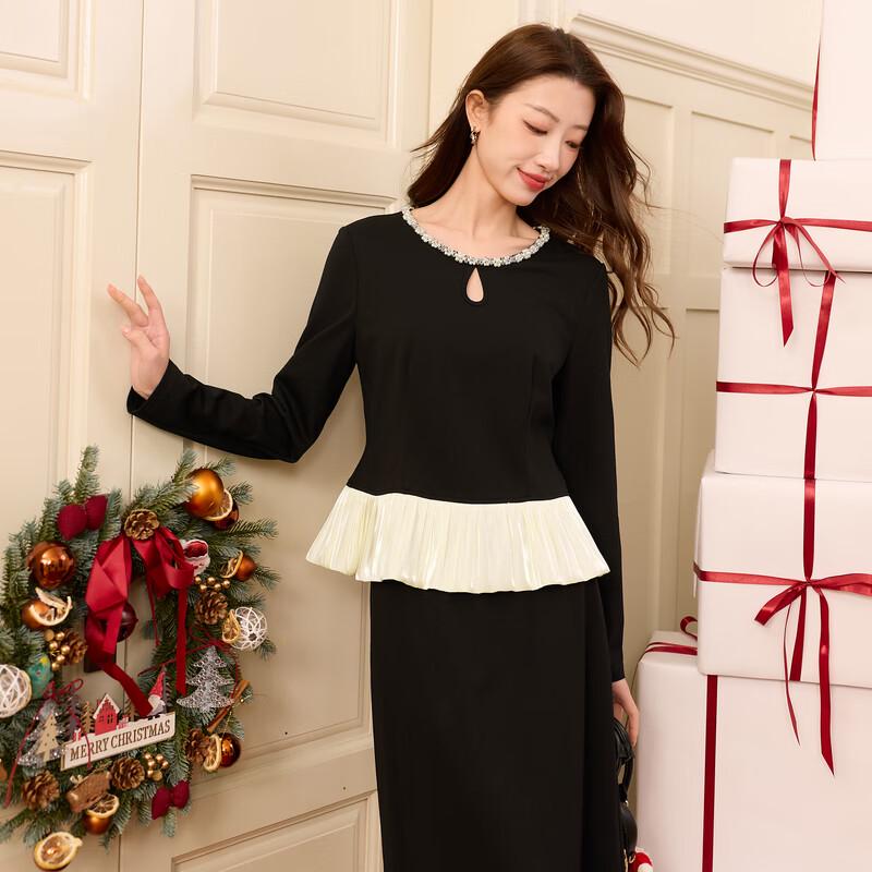 Sancai Plus Size Winter Two-Piece Top & A-Line Skirt Set