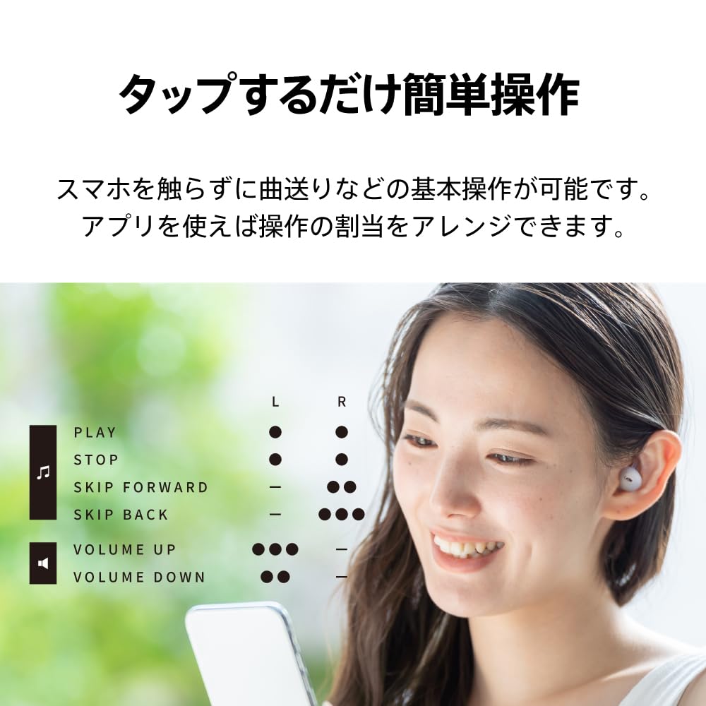 AVIOT Openpiece Earphones That Block Your Wireless Inner Bluetooth Open Open Cute Listen While Listening To Outside Sound Leak Suppression Playback
