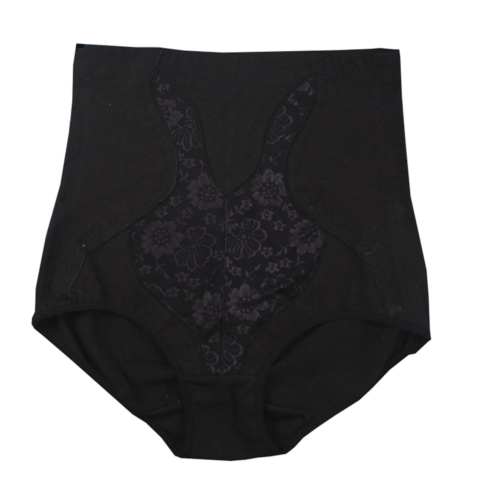 

Женские трусики больших размеров с цветочным кружевом, бесшовные трусики с высокой талией, корректирующее белье для подтяжки ягодиц XXXXXL чёрный