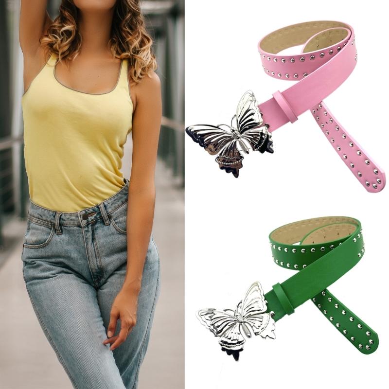 Women's Trendy Leather Belt Versatiles Leather Waist Belt Novetly Women Belt for Fashionable Outfits