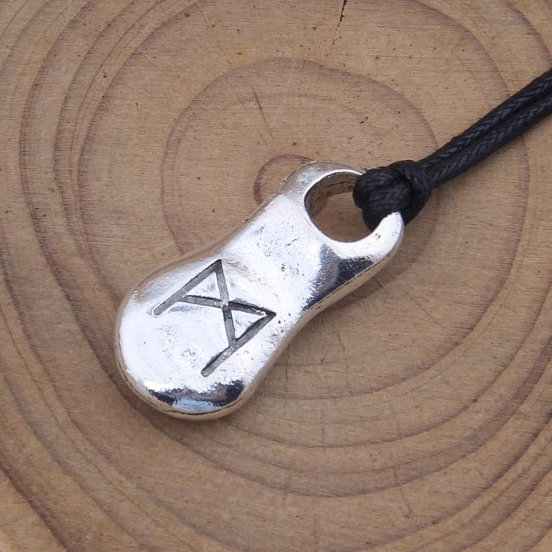 new arrival viking rune pendant necklace for men gift adjustable