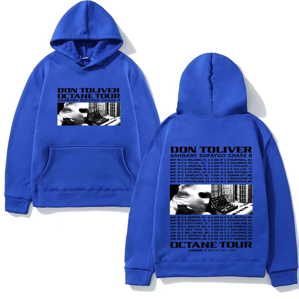 Rapper DON TOLIVER Hoodie OCTANE TOUR 2026 Hip Hop Graphic Printing Hoody Classic Soft Punk Hooded Pullovers Fleece