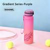 1000ML Large Capacity Sports Bottle, Outdoor Travel Gym Jugs Water Bottle with Straw for Sport, Gym, Running, School