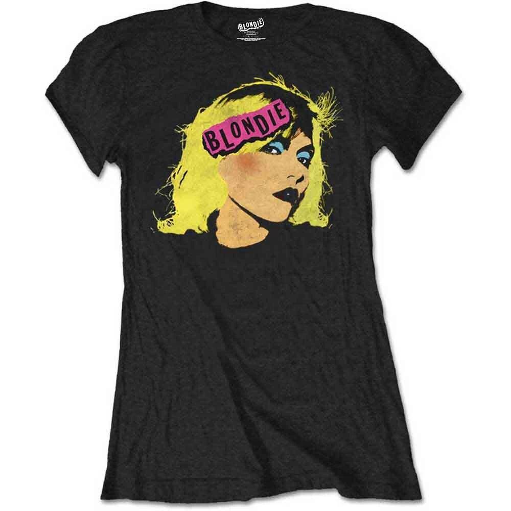 Rockoff Trade Women s Punk Logo T Shirt, Black, M UK M