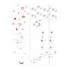 Star And Moon Small Pattern Tattoo Sticker, Waterproof And Long-Lasting, Clavicle Girl Heart, Simulated Tattoo Sticker