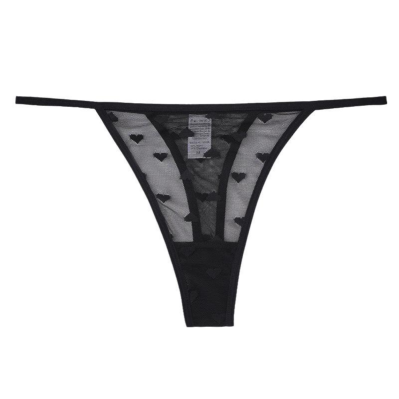 Mesh Lace Thong Low Waist Transparent Sexy Breathable Seamless Underwear