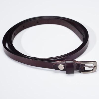 Women's Genuine Leather Thin Belt - Simple, Versatile, Soft Cowhide for Dresses and Jeans